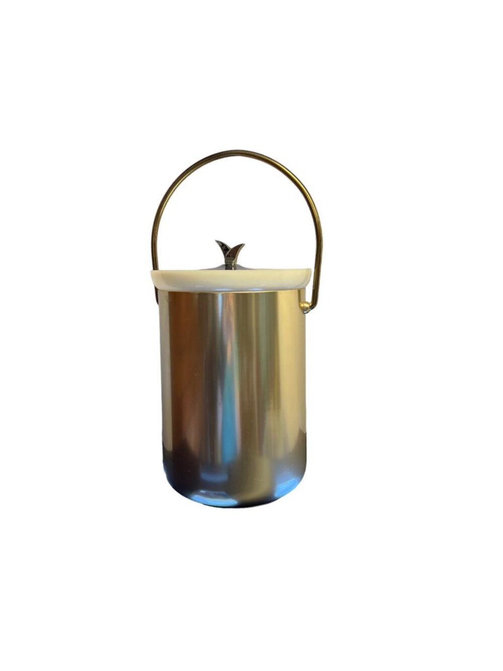MCM Kromex Ice Bucket Gold Tone Repaired Liner See Photos and Description